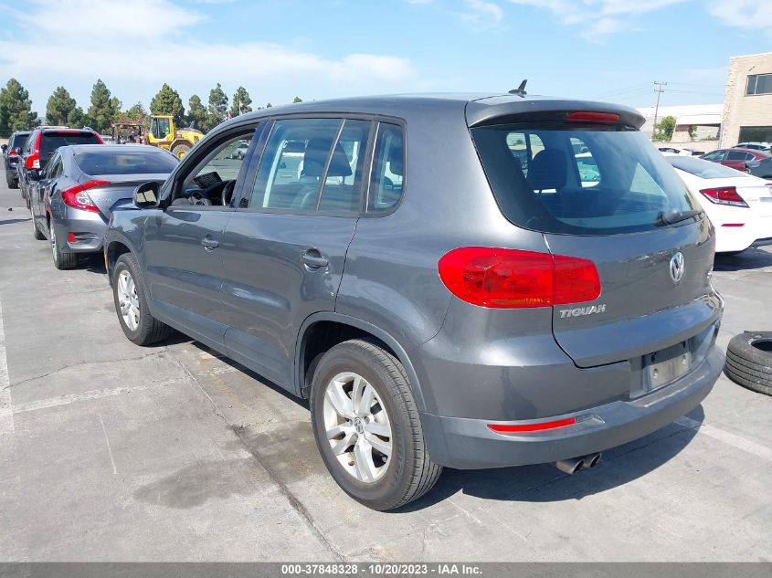 2014 VOLKSWAGEN TIGUAN S - WVGAV3AX5EW059452