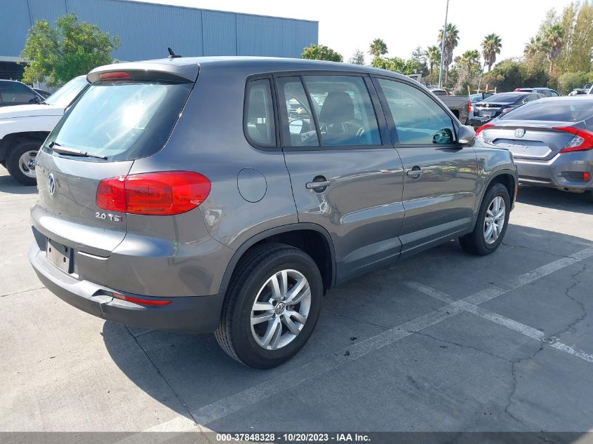 2014 VOLKSWAGEN TIGUAN S - WVGAV3AX5EW059452