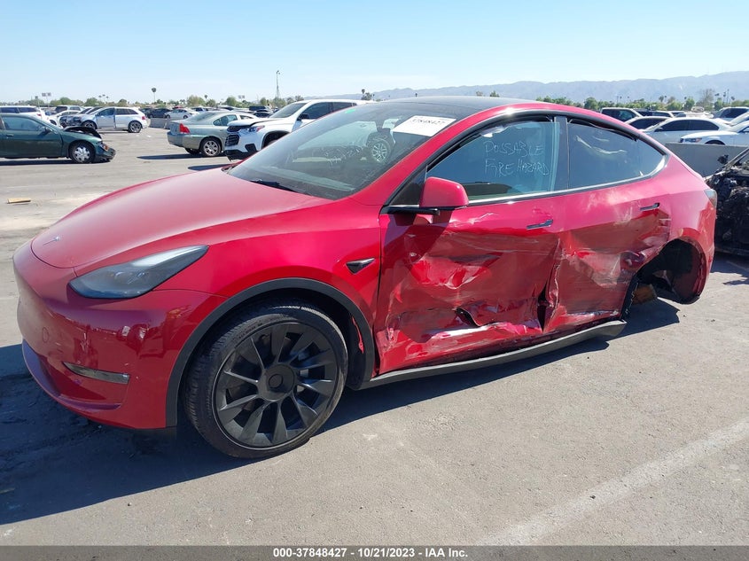 VIN 7SAYGDEE0PF698747 2023 TESLA MODEL Y