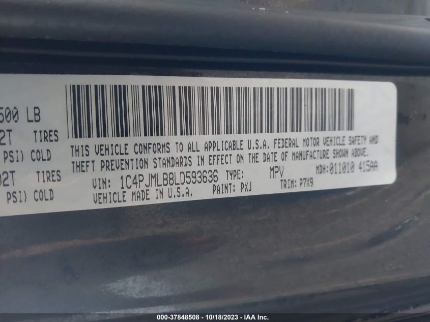 2020 JEEP CHEROKEE LATITUDE PLUS - 1C4PJMLB8LD593636
