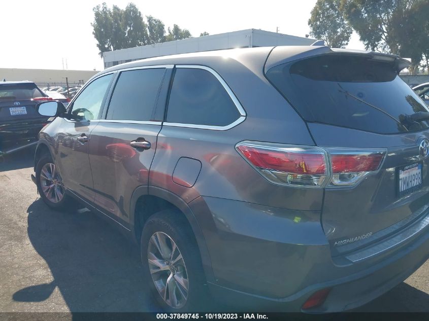 2015 TOYOTA HIGHLANDER LE - 5TDZKRFH3FS103454