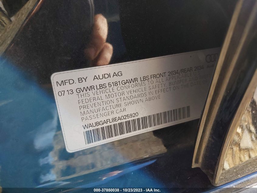 2014 AUDI S4 PREMIUM PLUS - WAUBGAFL8EA025920