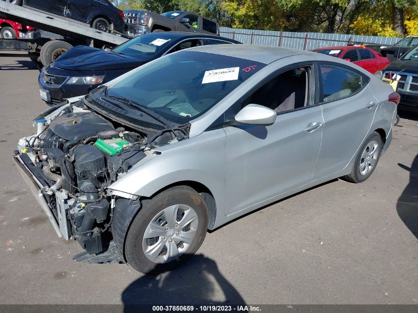 2016 HYUNDAI ELANTRA SE - 5NPDH4AEXGH739398