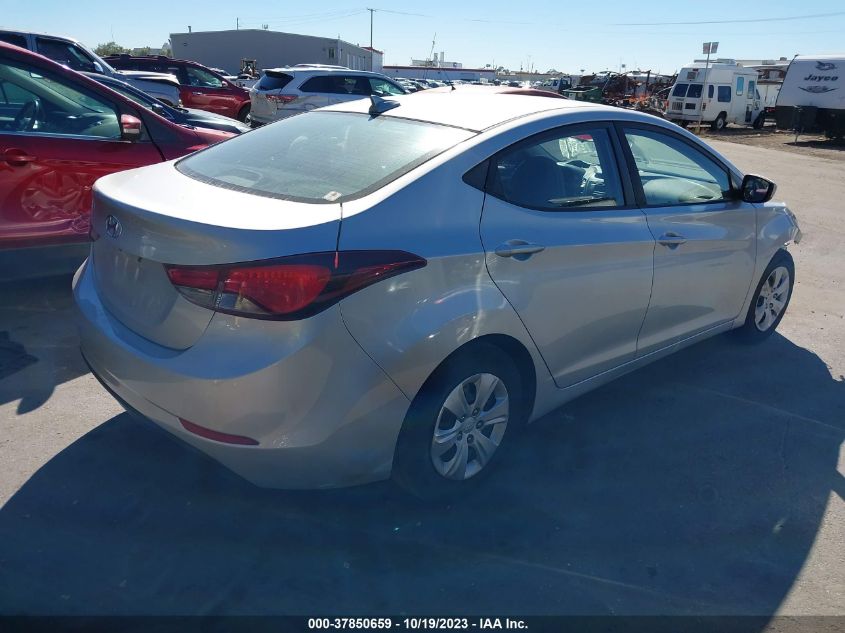 2016 HYUNDAI ELANTRA SE - 5NPDH4AEXGH739398