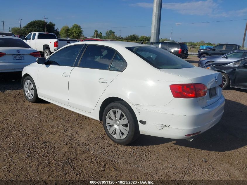 2014 VOLKSWAGEN JETTA SEDAN SE 3VWD07AJ8EM275537