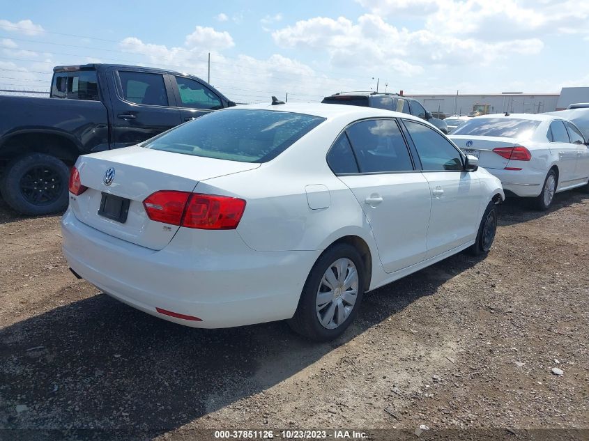 2014 VOLKSWAGEN JETTA SEDAN SE 3VWD07AJ8EM275537