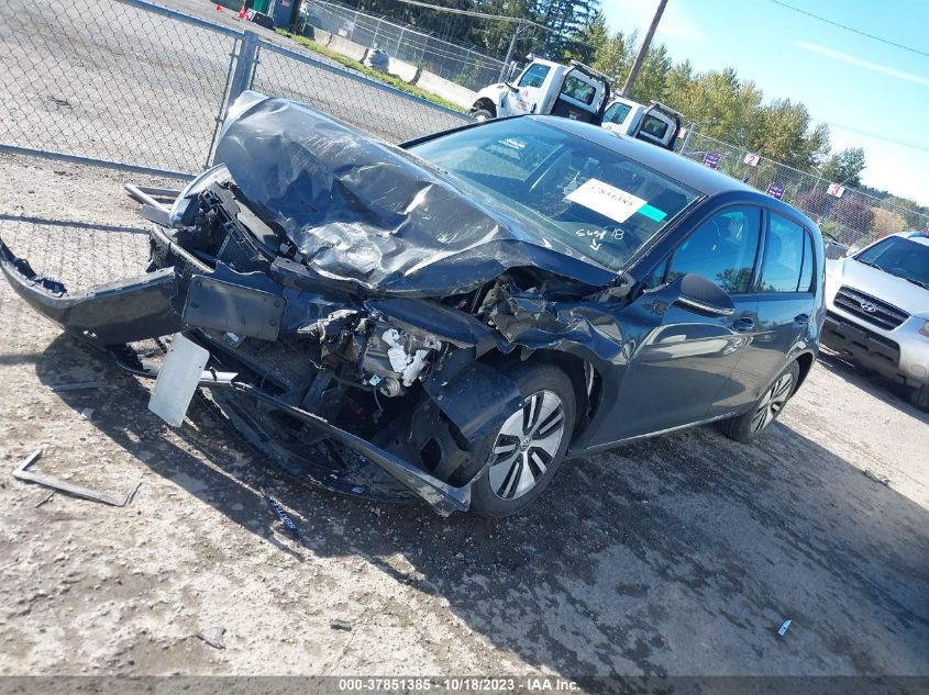 2019 VOLKSWAGEN E-GOLF SE - WVWKR7AU8KW919219