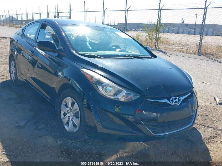 2016 HYUNDAI ELANTRA SE - KMHDH4AE0GU512366