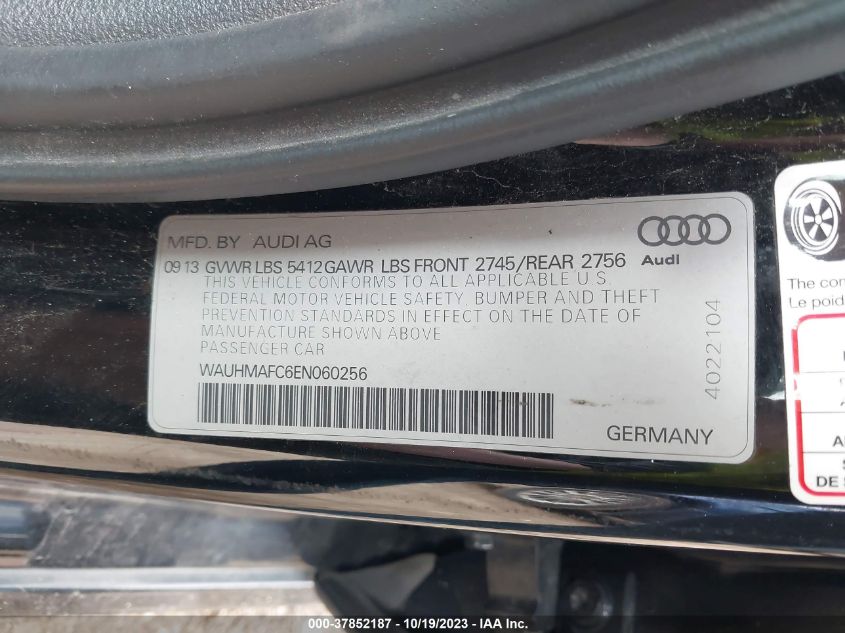 2014 AUDI A6 3.0L TDI PRESTIGE - WAUHMAFC6EN060256