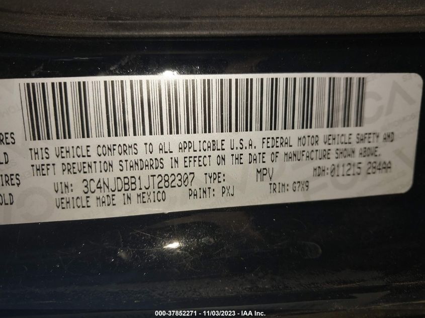 2018 JEEP COMPASS LATITUDE - 3C4NJDBB1JT282307