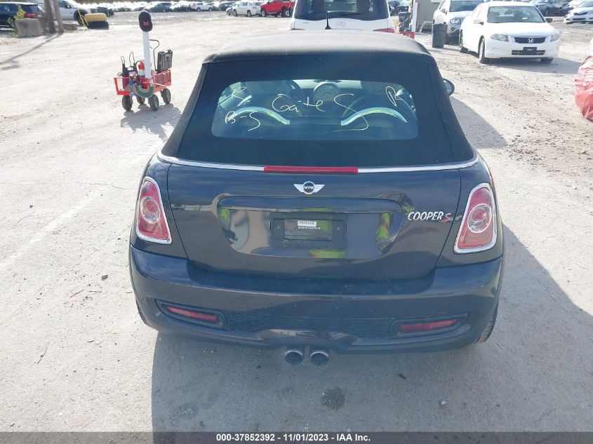 2014 MINI COOPER CONVERTIBLE S WMWZP3C53ET706572