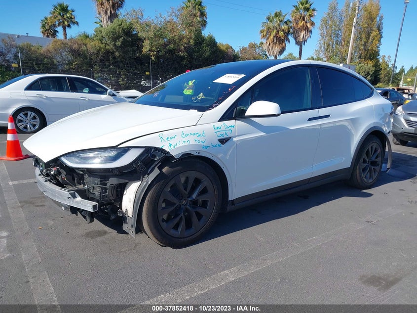 VIN 7SAXCBE6XNF349788 2022 TESLA MODEL X