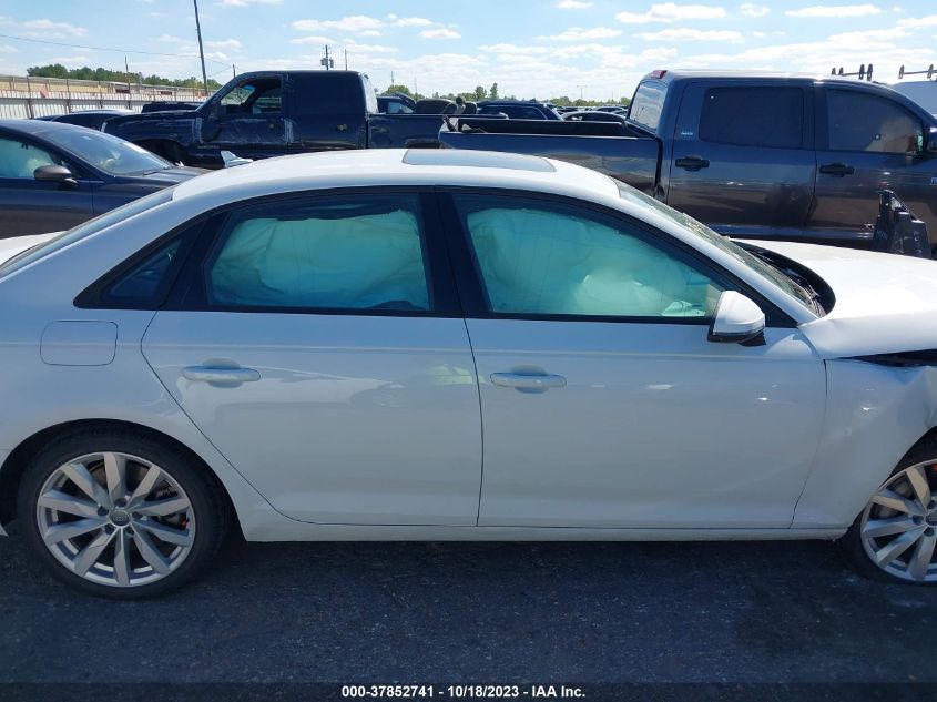 2017 AUDI A4 PREMIUM - WAUANAF45HN033030