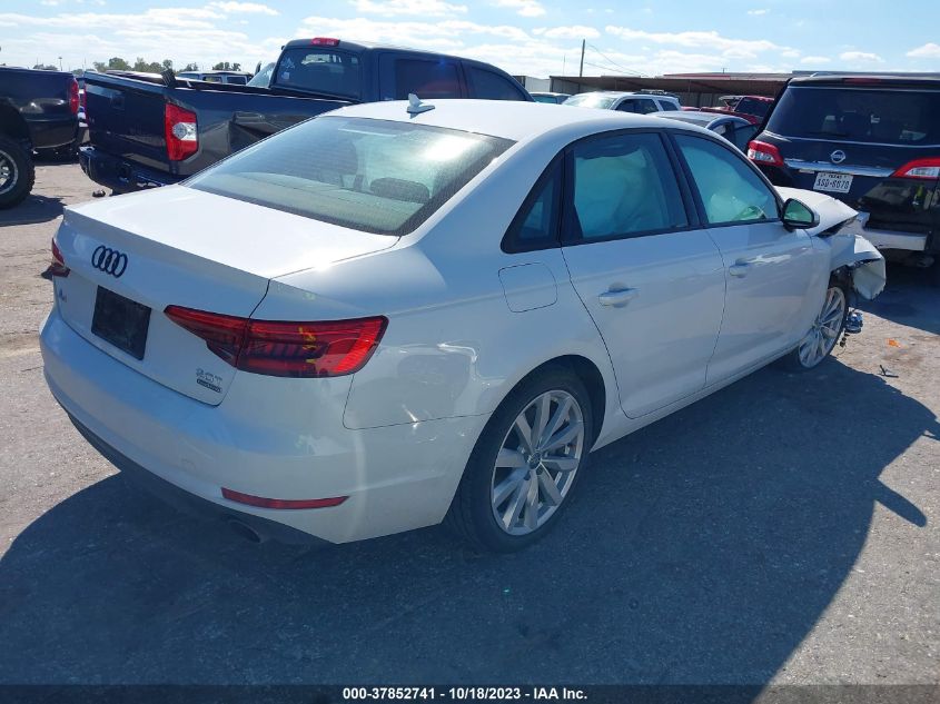 2017 AUDI A4 PREMIUM - WAUANAF45HN033030