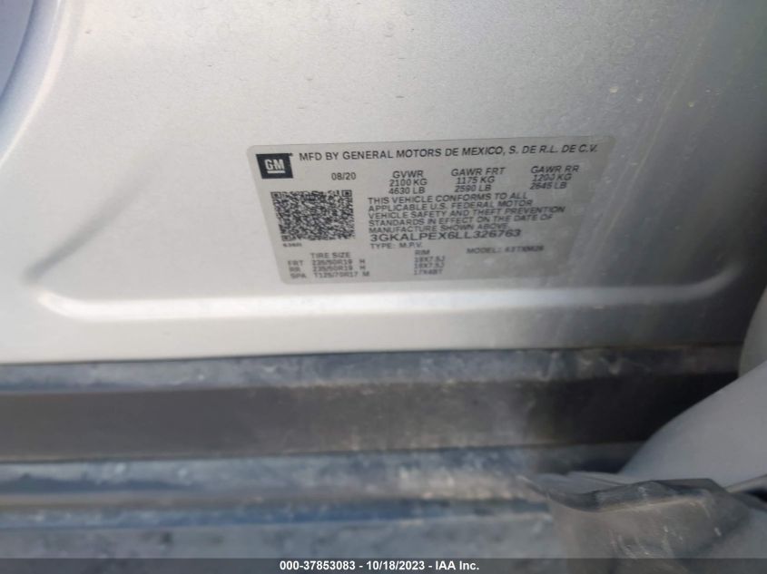 2020 GMC TERRAIN SLT - 3GKALPEX6LL326763