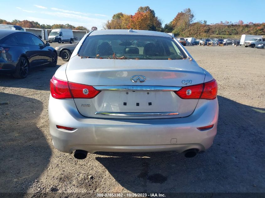 2016 INFINITI Q50 PREMIUM/SPORT - JN1EV7AR6GM344323