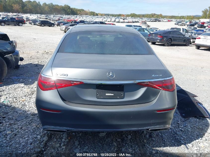 2022 MERCEDES-BENZ S 580 4MATIC W1K6G7GB7NA152080