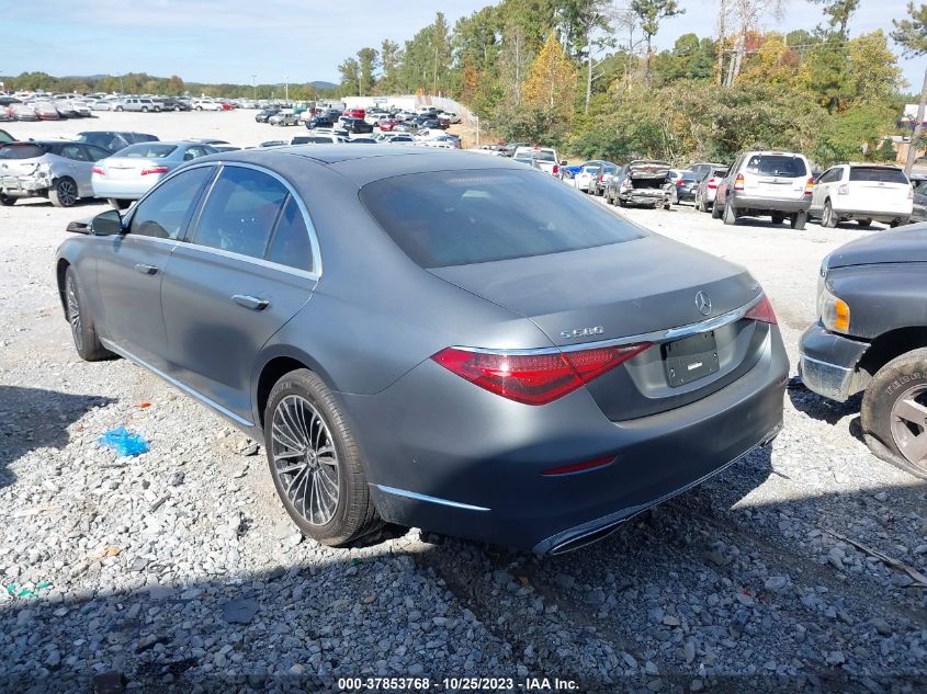 2022 MERCEDES-BENZ S 580 4MATIC W1K6G7GB7NA152080