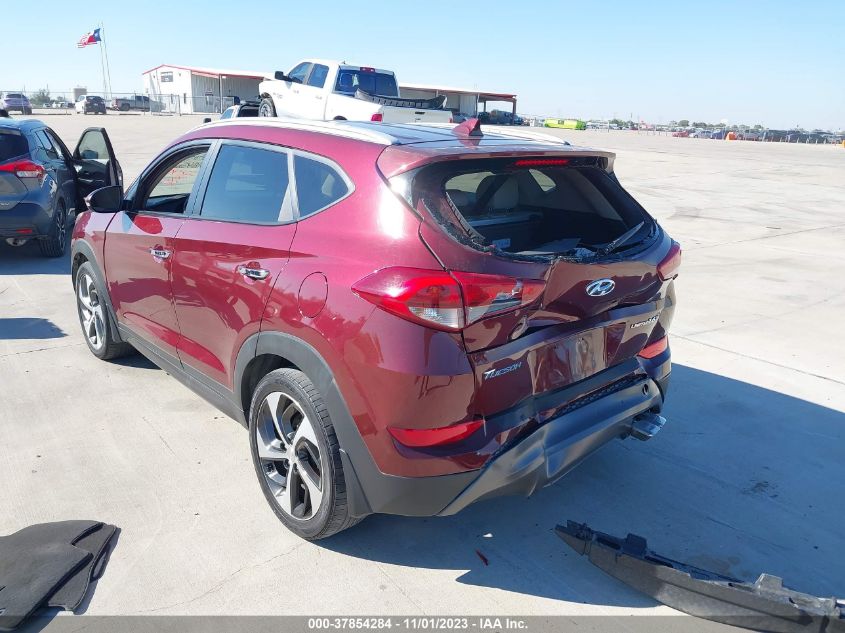 2016 HYUNDAI TUCSON LIMITED - KM8J33A22GU026935