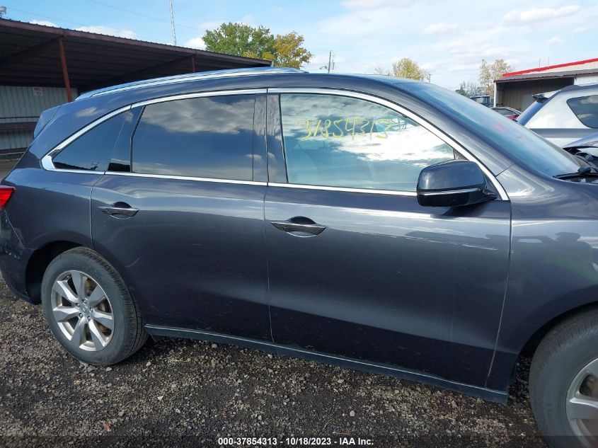 2016 ACURA MDX W/ADVANCE/W/ADVANCE - 5FRYD4H92GB042276