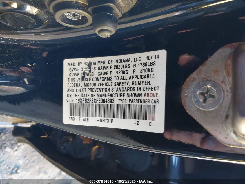 2015 HONDA CIVIC SEDAN EX - 19XFB2F8XFE004893