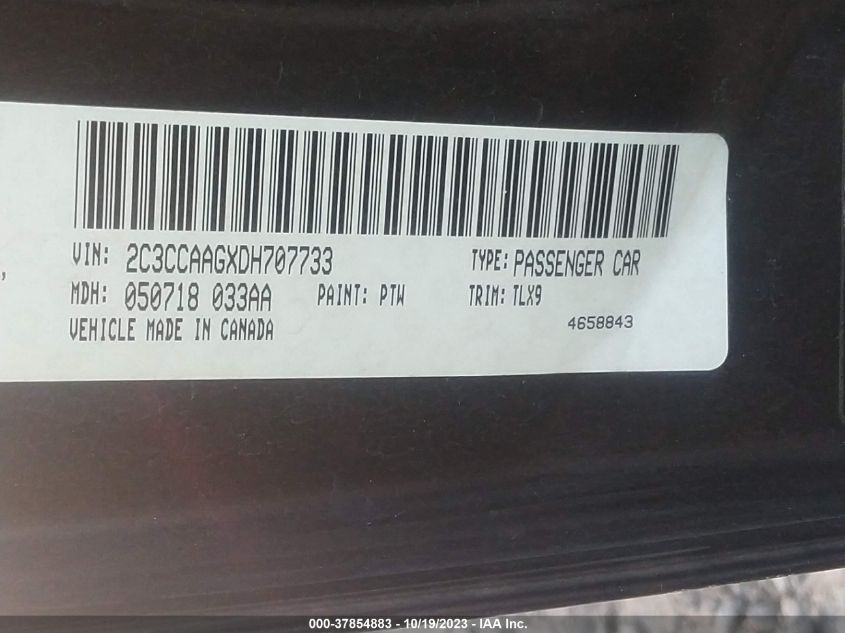 2013 CHRYSLER 300 - 2C3CCAAGXDH707733