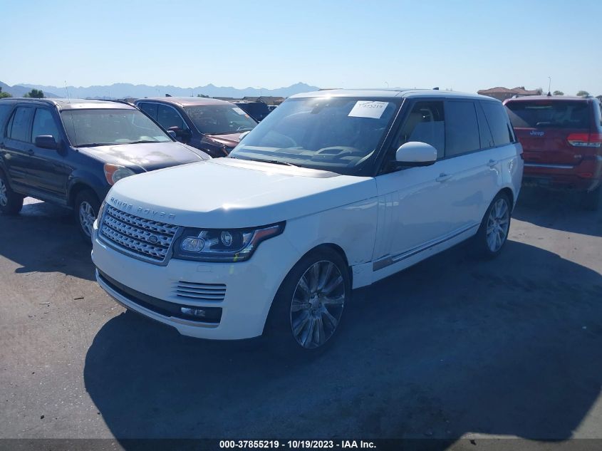VIN SALGS2FE0HA360942 2017 LAND ROVER RANGE ROVER