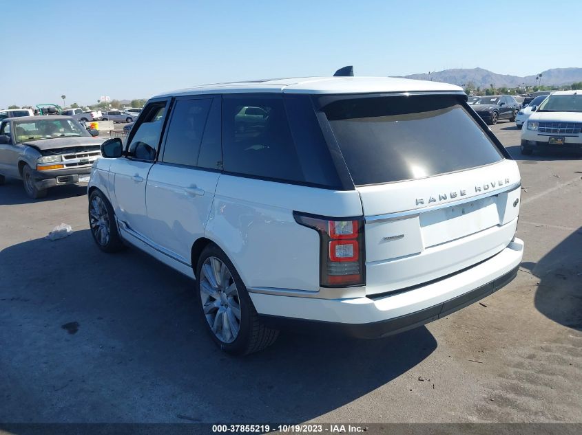 VIN SALGS2FE0HA360942 2017 LAND ROVER RANGE ROVER