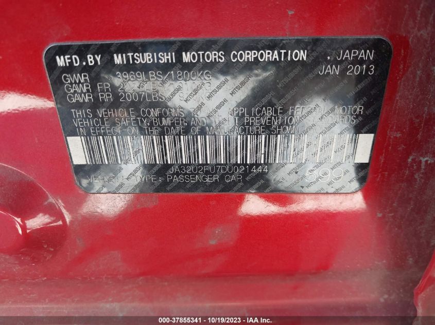 2013 MITSUBISHI LANCER ES - JA32U2FU7DU021444