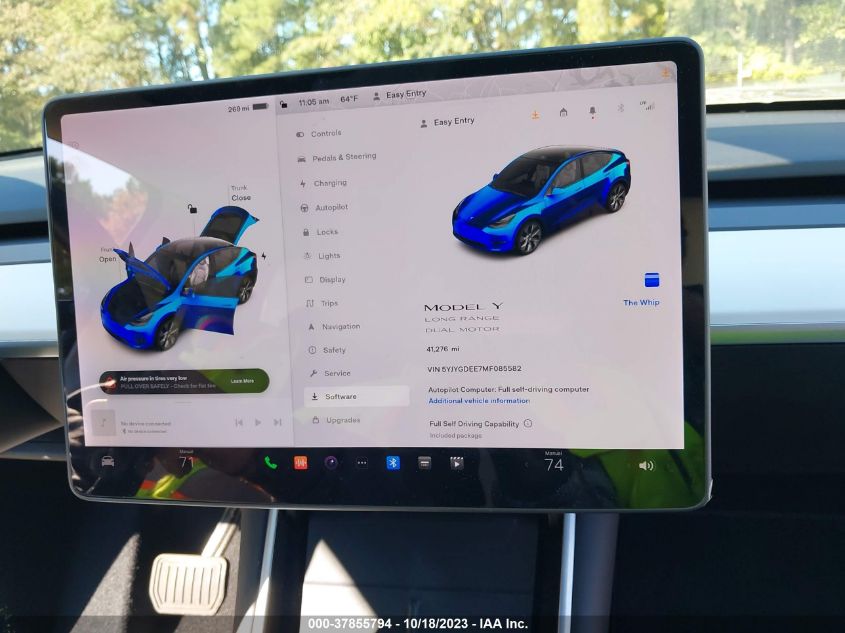 2021 TESLA MODEL Y LONG RANGE - 5YJYGDEE7MF085582