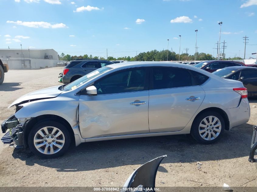 2015 NISSAN SENTRA S - 3N1AB7AP7FY330836