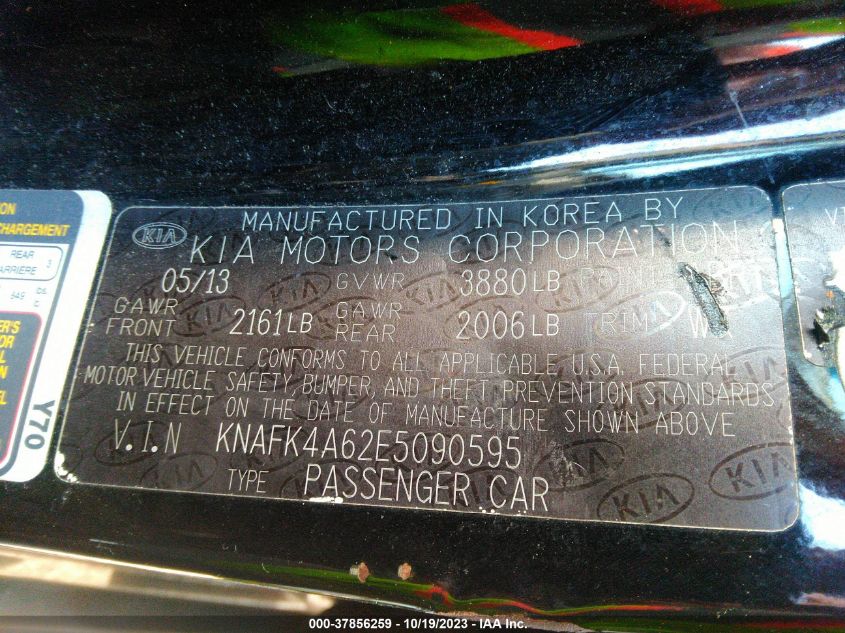 2014 KIA FORTE LX - KNAFK4A62E5090595