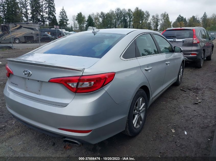 2015 HYUNDAI SONATA 2.4L SE - 5NPE24AF3FH163327