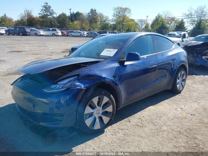 VIN 7SAYGDEE1NF324614 2022 TESLA MODEL Y