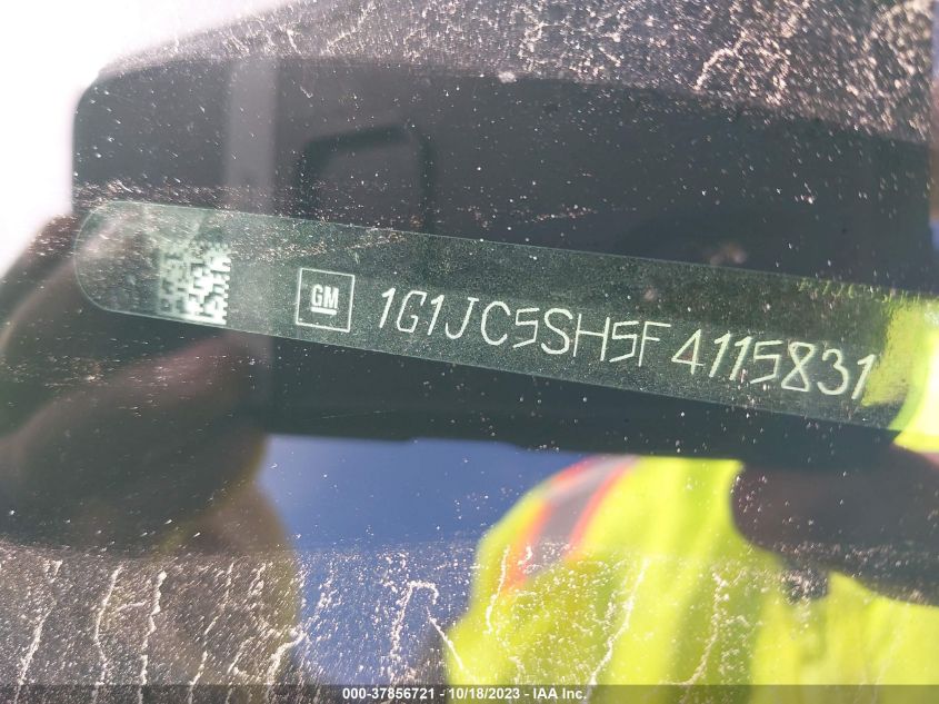 2015 CHEVROLET SONIC LT - 1G1JC5SH5F4115831