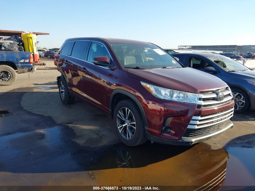 2018 TOYOTA HIGHLANDER LE - 5TDZZRFH4JS256557