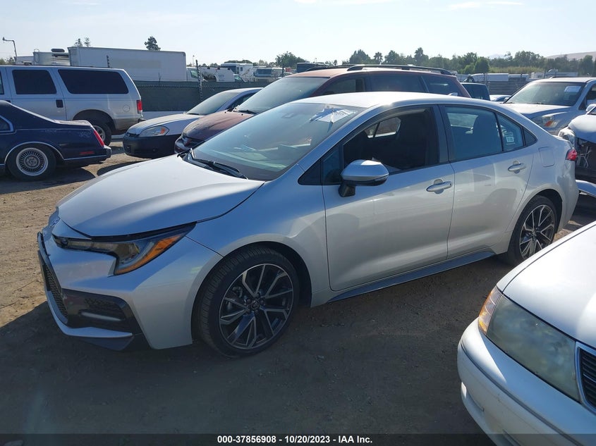 VIN 5YFS4MCE8NP134828 2022 TOYOTA COROLLA SE/NIGHT SHADE