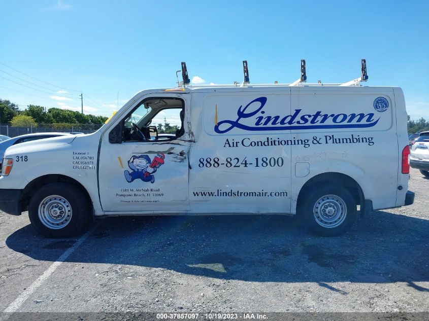 2015 NISSAN NV CARGO NV1500 S V6 - 1N6BF0KL3FN804350