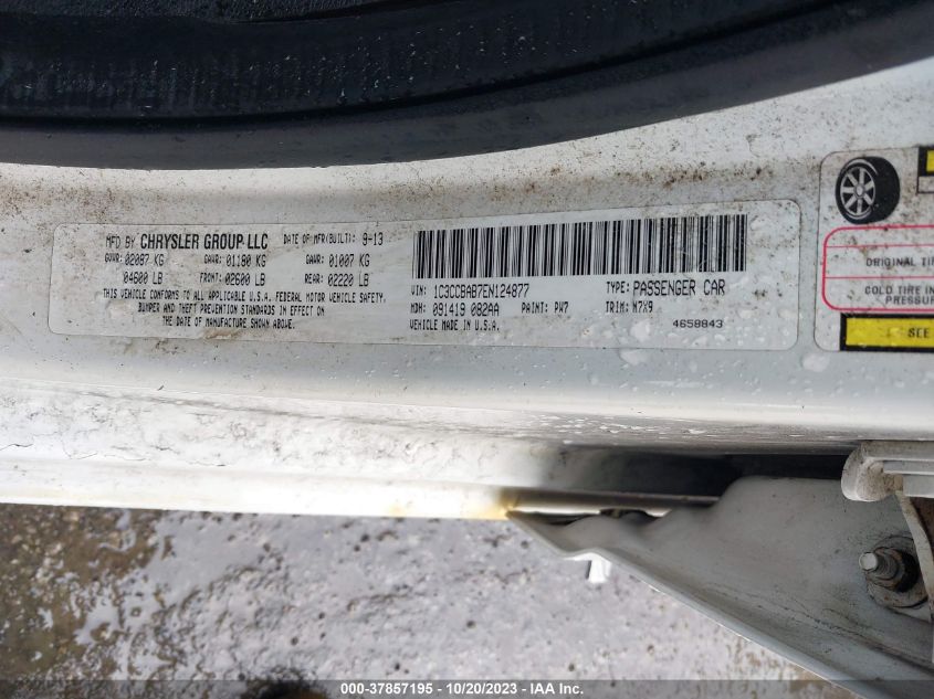 2014 CHRYSLER 200 LX - 1C3CCBAB7EN124877