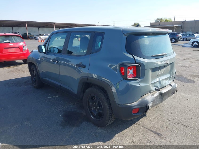 VIN ZACCJAAH3HPE99080 2017 JEEP RENEGADE SPORT