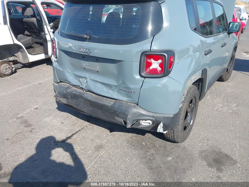 VIN ZACCJAAH3HPE99080 2017 JEEP RENEGADE SPORT