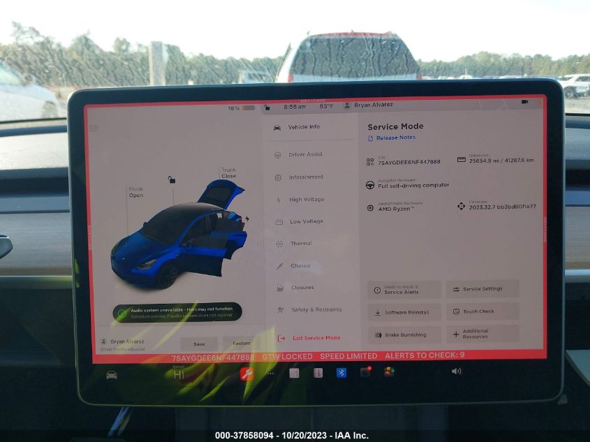 2022 TESLA MODEL Y LONG RANGE - 7SAYGDEE6NF447888