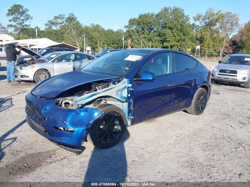 2022 TESLA MODEL Y LONG RANGE - 7SAYGDEE6NF447888