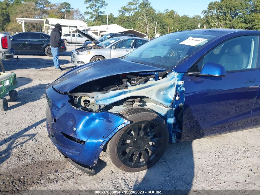 2022 TESLA MODEL Y LONG RANGE - 7SAYGDEE6NF447888