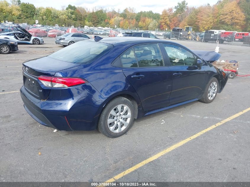 VIN JTDEPRAE2LJ019230 2020 TOYOTA COROLLA LE