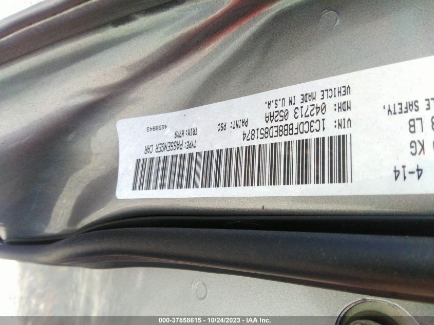 2014 DODGE DART SXT - 1C3CDFBB8ED851874