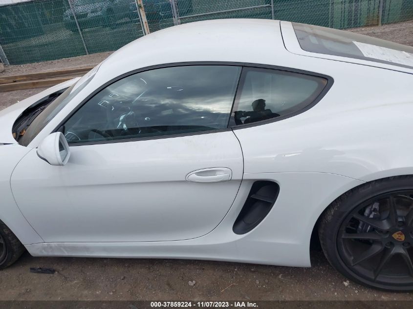 2016 PORSCHE CAYMAN WP0AA2A85GK171830
