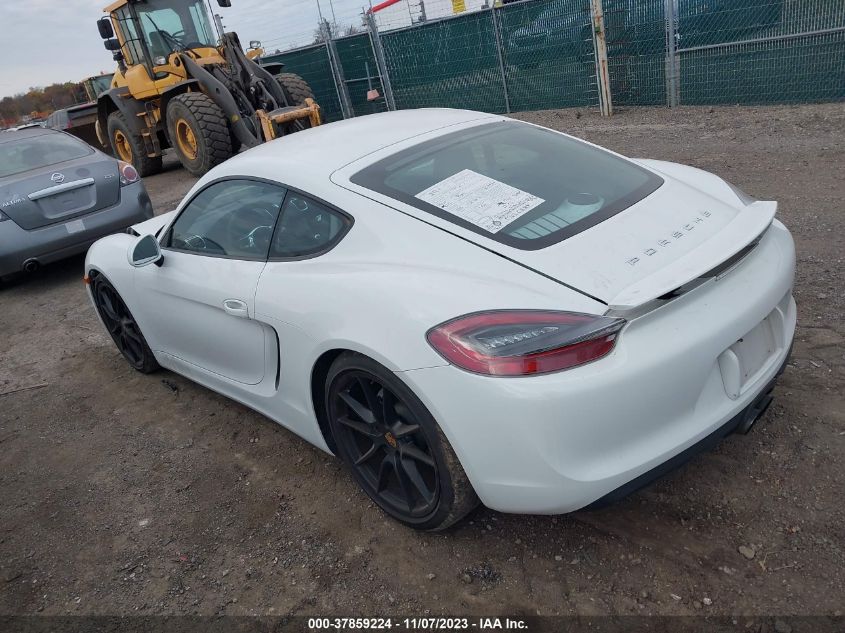 2016 PORSCHE CAYMAN WP0AA2A85GK171830