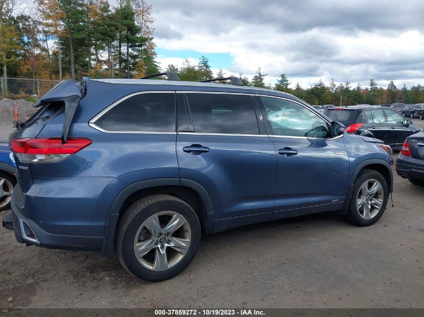2018 TOYOTA HIGHLANDER HYBRID LIMITED - 5TDDGRFH7JS044218
