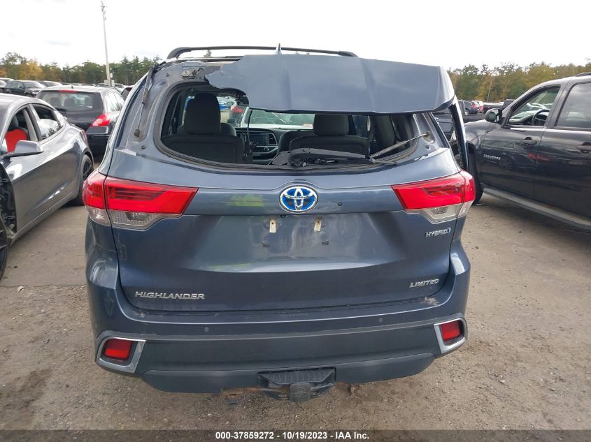 2018 TOYOTA HIGHLANDER HYBRID LIMITED - 5TDDGRFH7JS044218